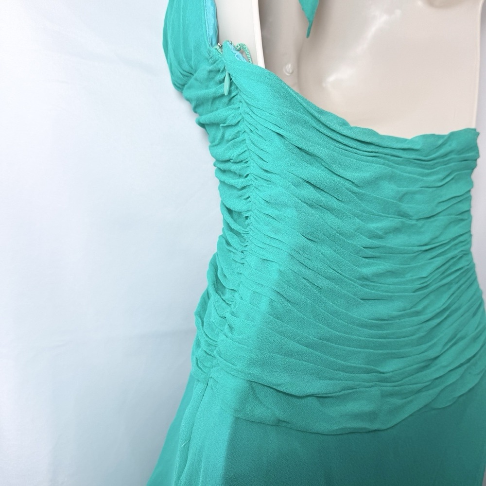 Cache Y2K Silk Halter Babydoll Dress 10 Hoco Party Fairy Mermaid Graduation - Picture 4 of 14